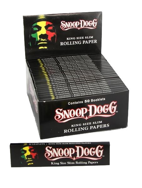 Load image into Gallery viewer, Snoop Dogg King Size Slim Rolling Papers (Pack of 50) Paraphernalia blunt wraps 
