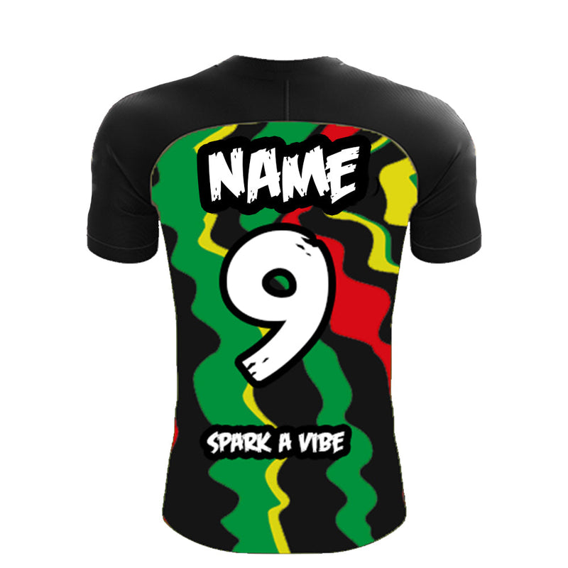Load image into Gallery viewer, Buy Spark A Vibe - Football Jersey (Black) Clothing | Slimjim India
