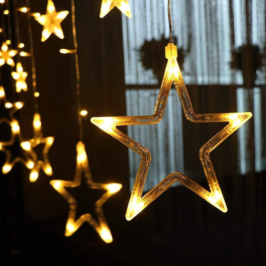 Star Light Curtain Decoration Diwali Decor Wall Decor Party Pad 