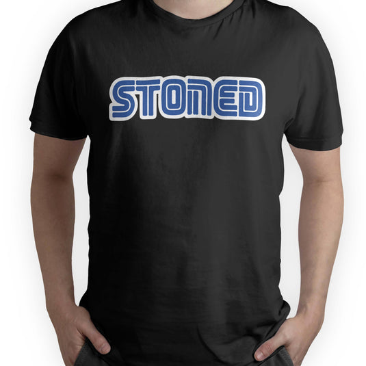 Stoned - Black T Shirt High Tees 