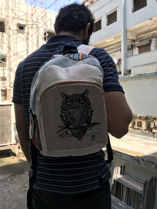 THC Hemp Mini Backpack BAGS Himalayan Hemp Owl 