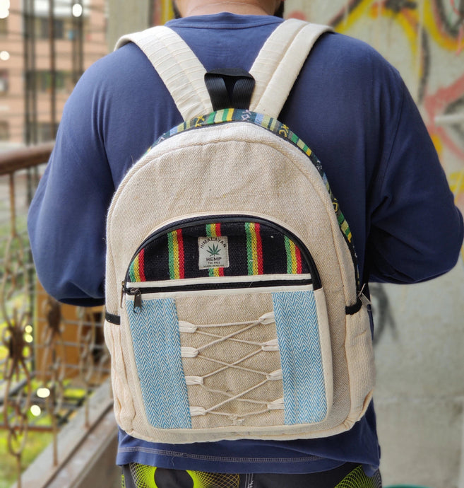 THC Hemp Rasta Stripes Backpack Bags Himalayan Hemp 