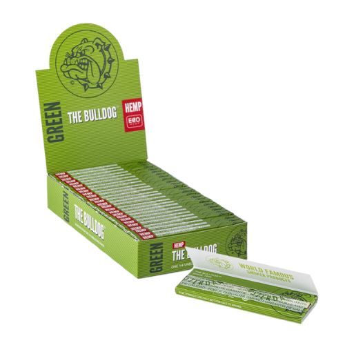 Load image into Gallery viewer, Buy The Bulldog - Green Hemp -1 1/4th Rolling Paper Rolling Paper | Slimjim India
