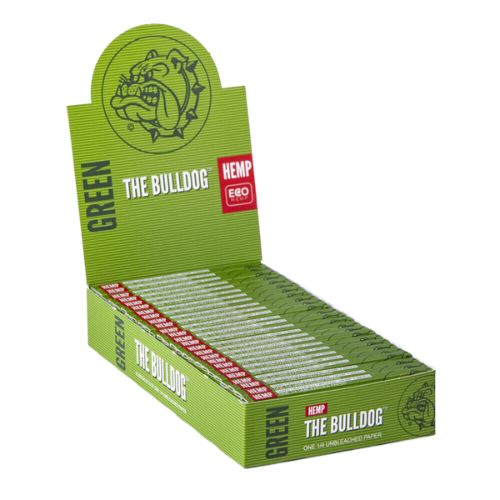 Load image into Gallery viewer, Buy The Bulldog - Green Hemp -1 1/4th Rolling Paper Rolling Paper | Slimjim India

