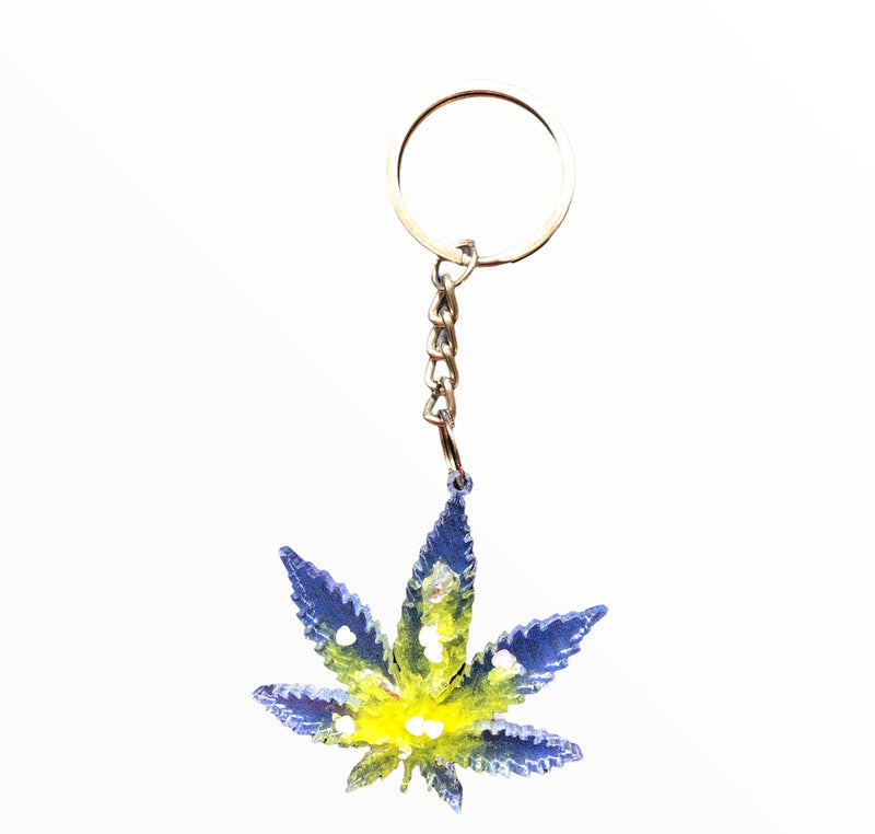 Load image into Gallery viewer, The Leaf - Keychain keychain Jabra Junction Blue + Green 
