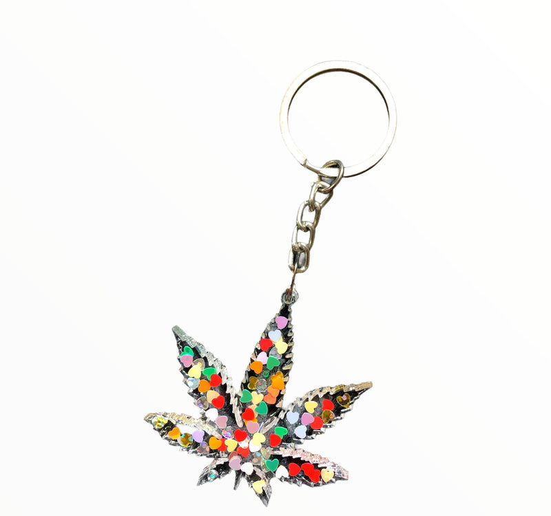 Load image into Gallery viewer, The Leaf - Keychain keychain Jabra Junction Coloured Hearts 
