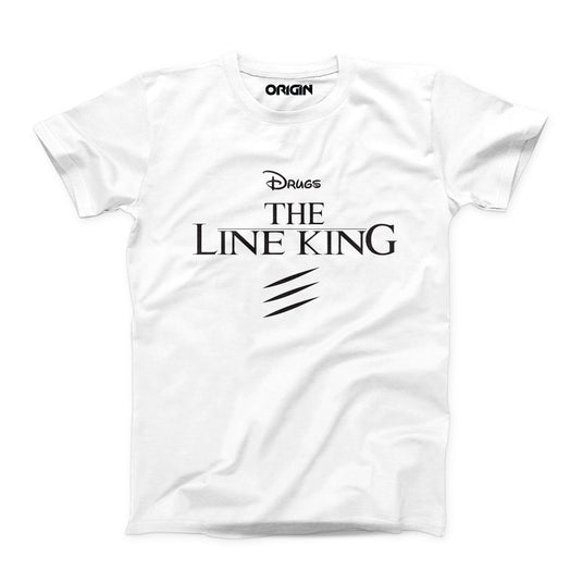 The Line King (White) - T-Shirt Clothing Know Your Origin 