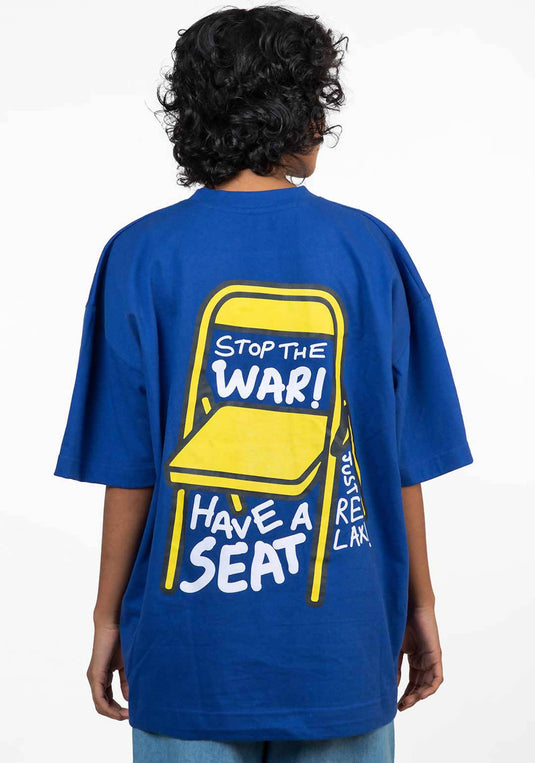 Buy The War Chair Oversize recycled tee Clothing apparel | Slimjim India