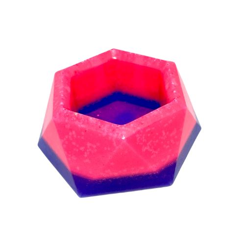 Load image into Gallery viewer, Buy Ubuntu - Glow In The Dark Ashtray Ashtray Pink &amp; Blue (octagon) | Slimjim India
