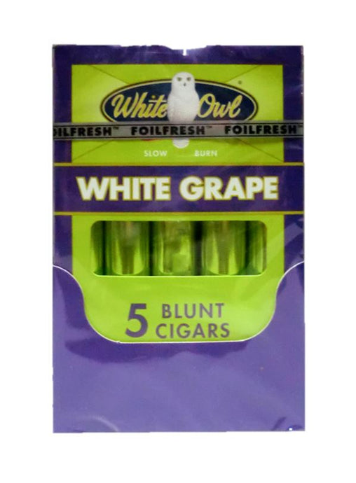 White Owl Blunt Cigars - White Grape (5 Pack) Cigars White Owl 