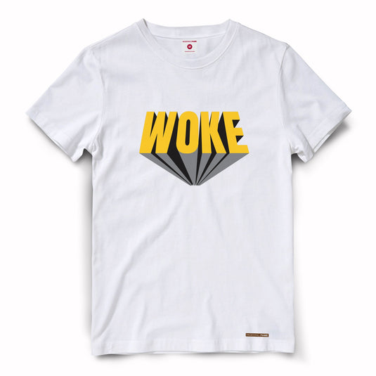 Woke (White) T Shirt Fighting Fame 