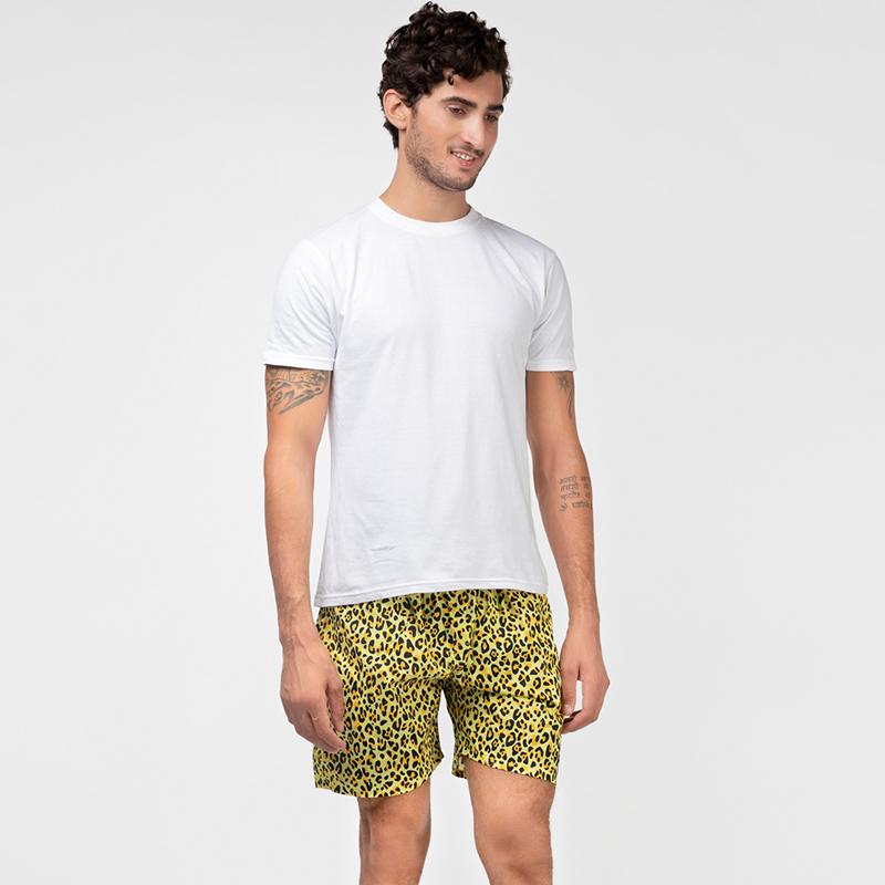 Load image into Gallery viewer, Yellow Leopard Boxers Boxers Whats&#39;s Down 
