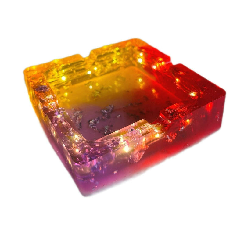 Load image into Gallery viewer, Buy Yellow Purple &amp; Red Abstract LED Ashtray Ashtray | Slimjim India
