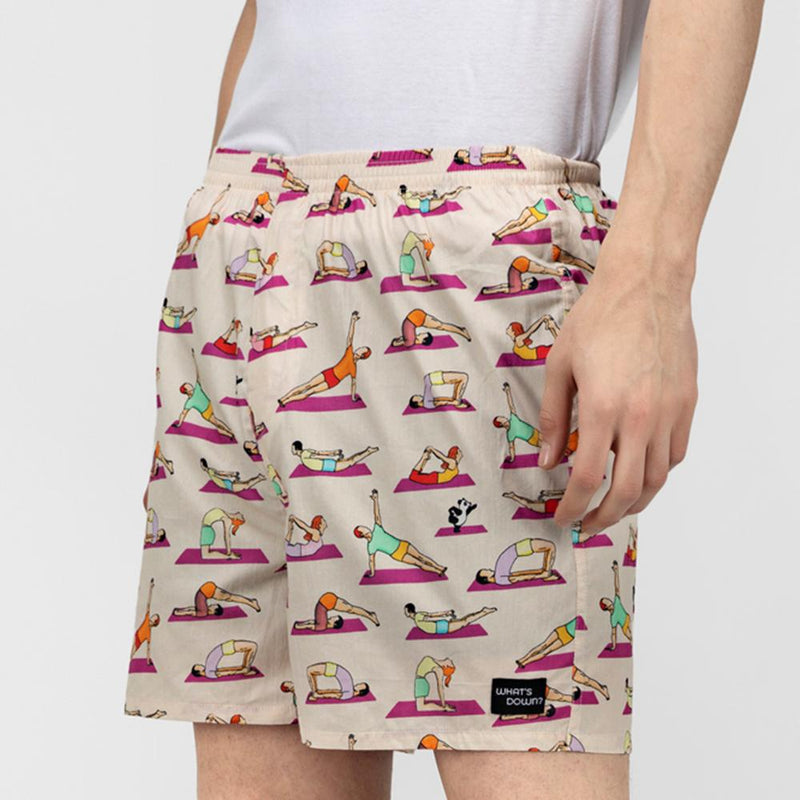 Load image into Gallery viewer, Yoga Boxers Boxers Whats&#39;s Down 
